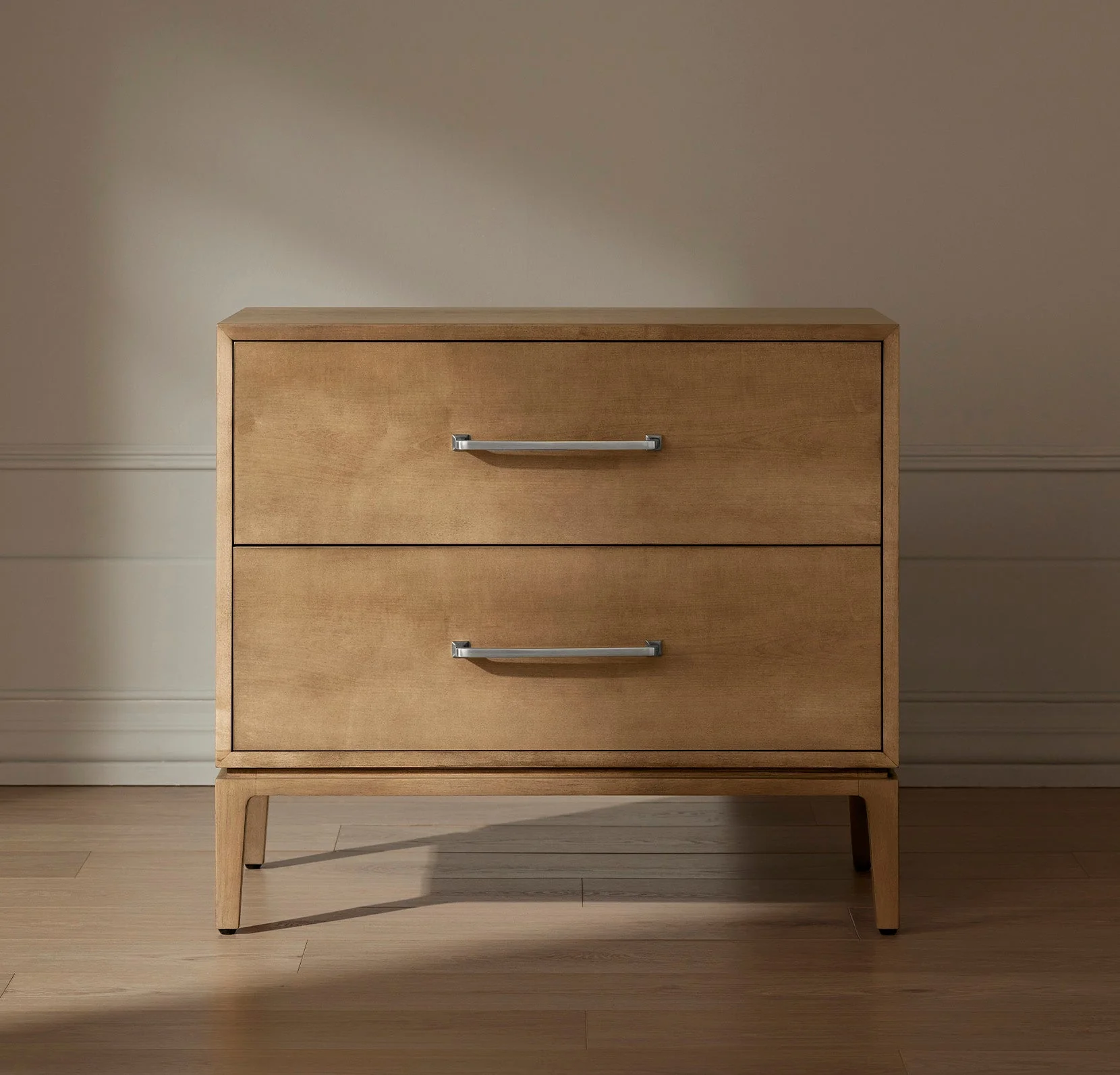 Boll & Branch 2-Drawer Wood Nightstand